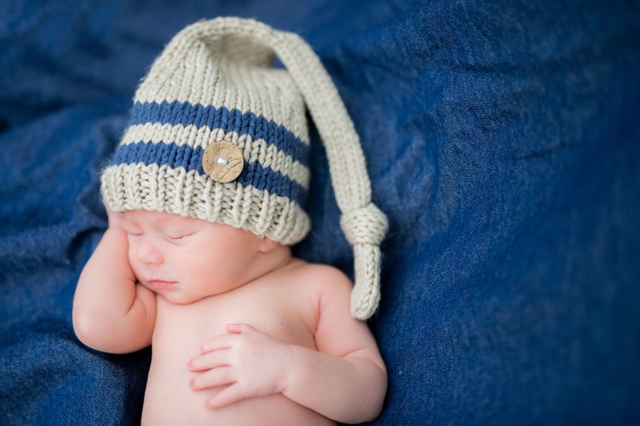blue hat newborn