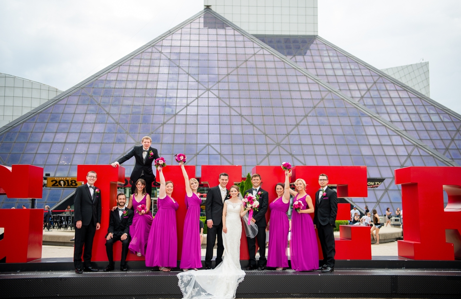 rock and roll hall of fame bridal party