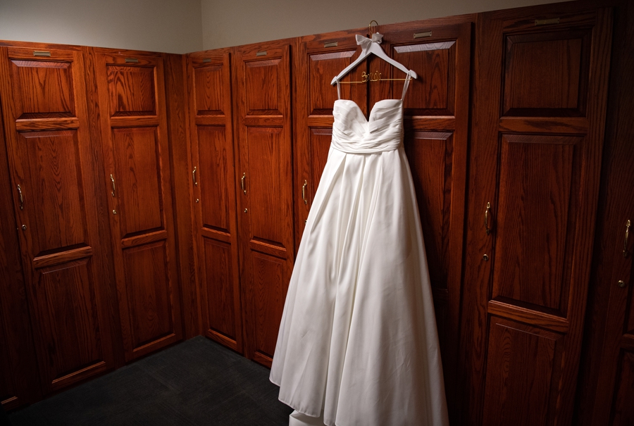 wedding dress from David's Bridal