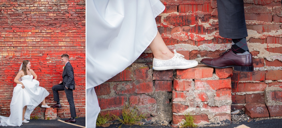 bride/groom wedding shoes