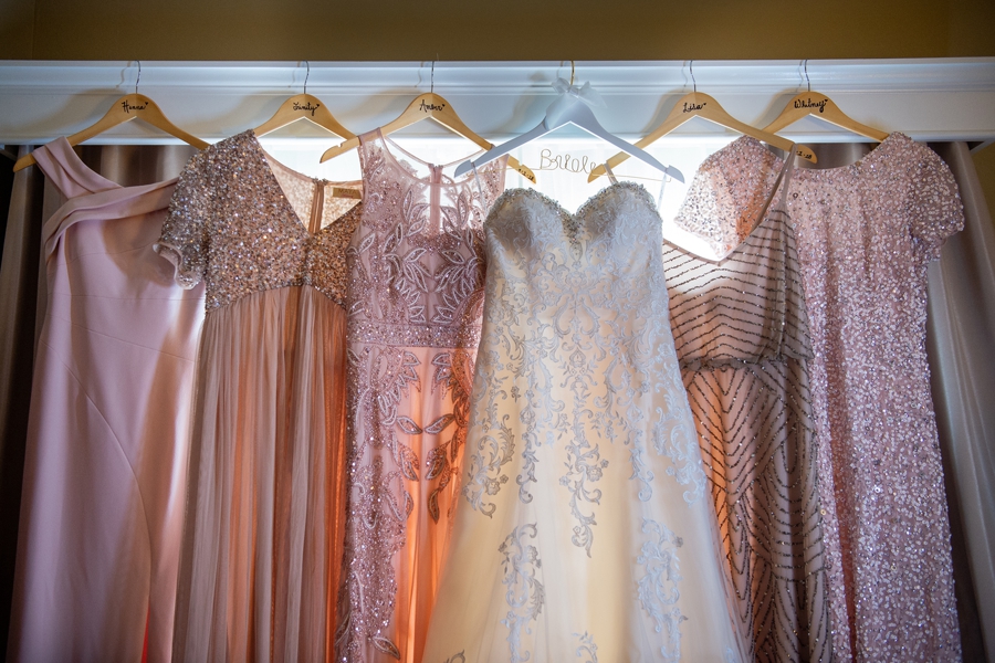 blush pink bridesmaid dresses 