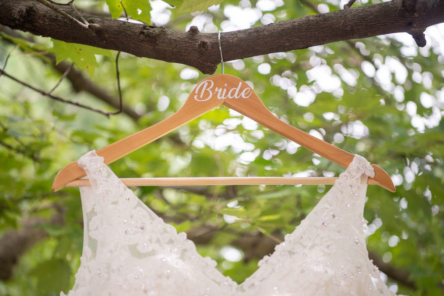 engraved bride's hanger