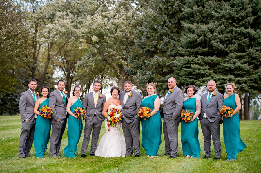 teal and grey wedding colors 