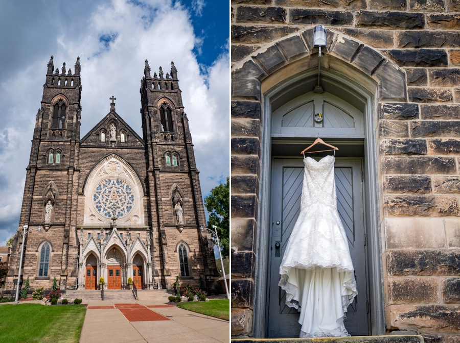 wedding at St. Mary's in Massillon