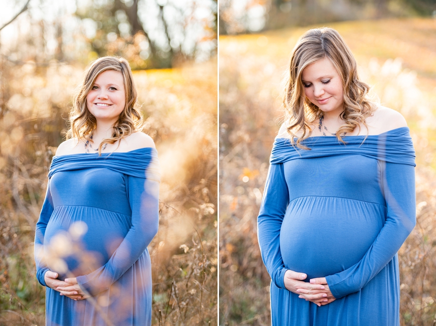 blue dress maternity 