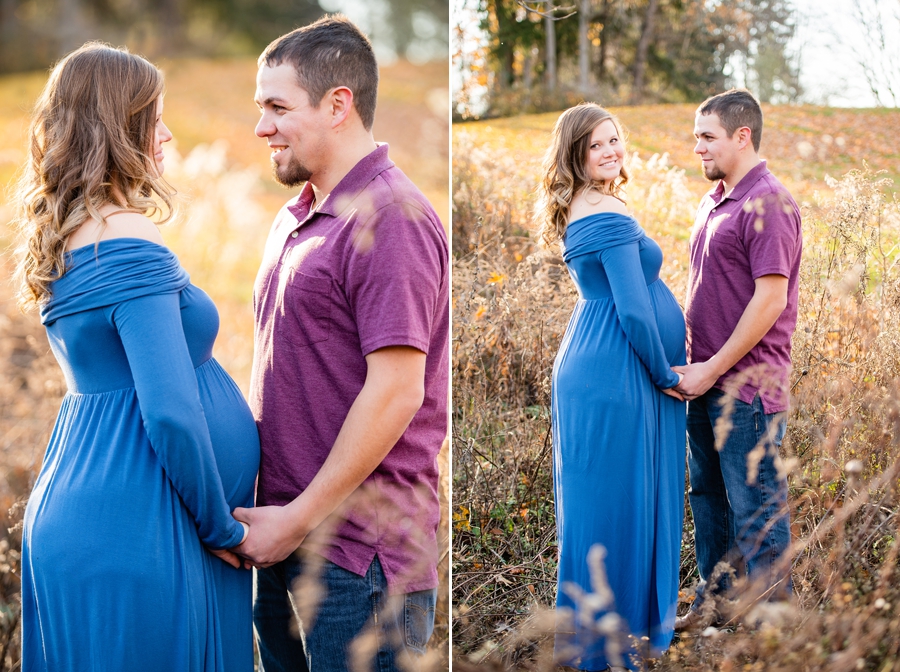 Fall Quail Hollow State Park maternity session 