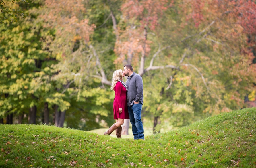 Silver Lake Country Club engagement session in Fall 