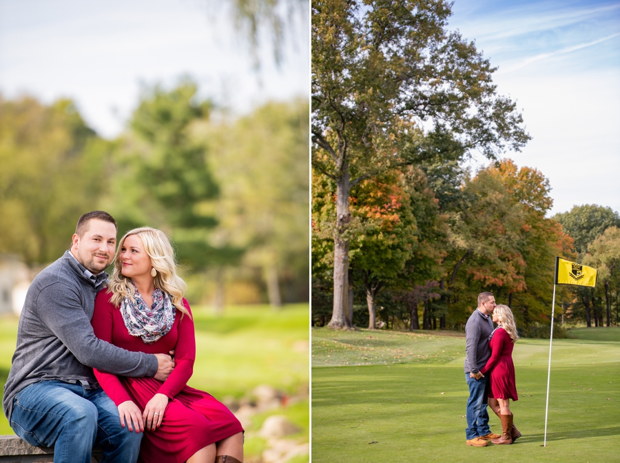 Silver Lake Country Club engagement photos