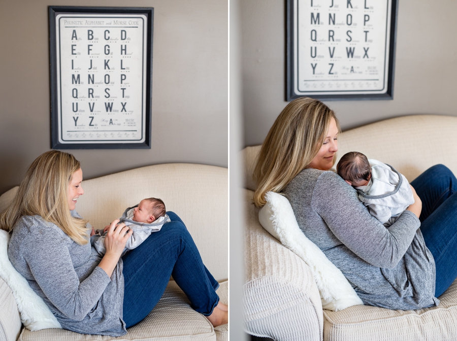 mother and newborn son photos 