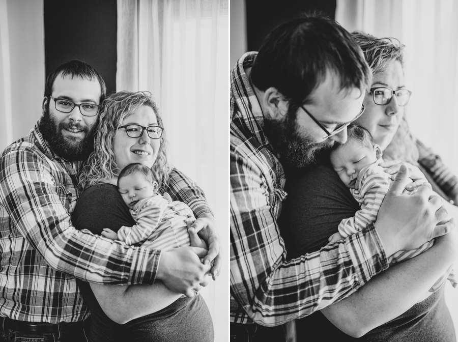 family In-home newborn session