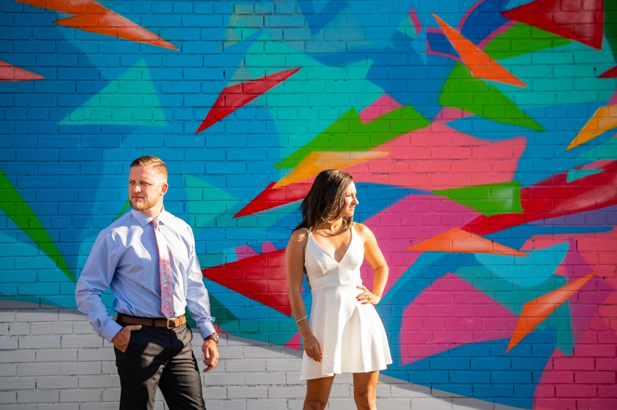 downtown canton engagement photos 