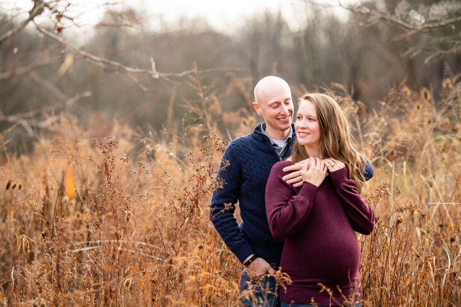 Akron Maternity Session at Seiberling Nature Realm in Fall