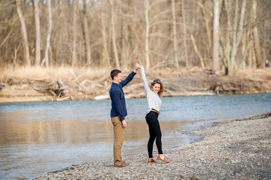 Rocky River Reservation engagement session 