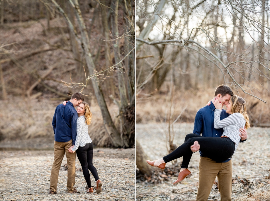 Rocky River Reservation engagement session in cleveland 