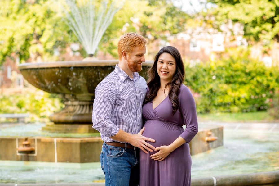 Cleveland Maternity Session at italian gardens 