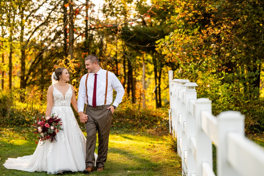 Fall wedding photos 