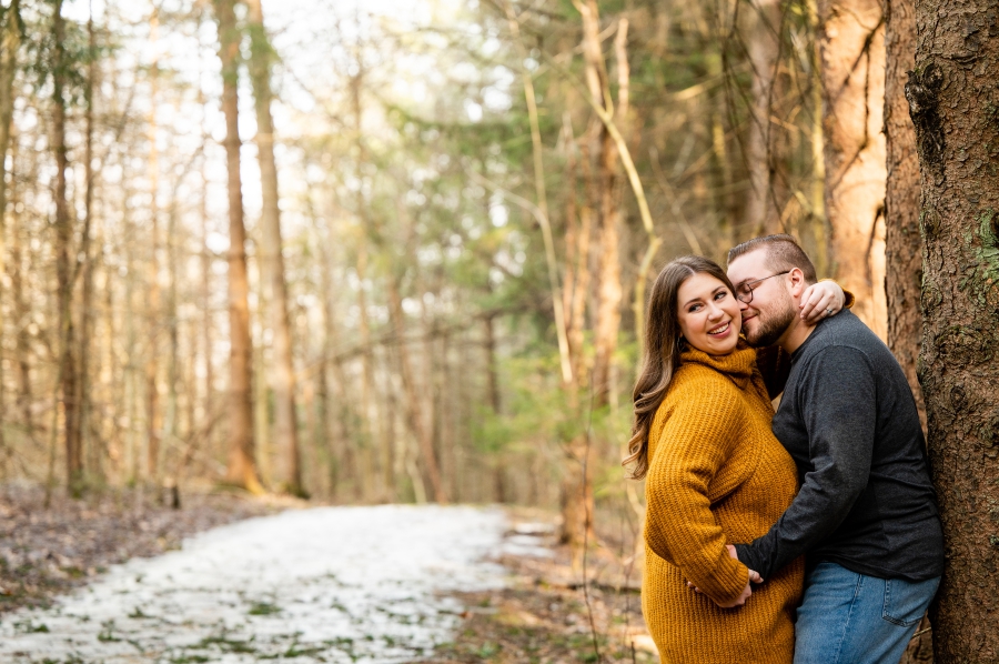  Cuyahoga Valley National Park Engagement Session in Winter 