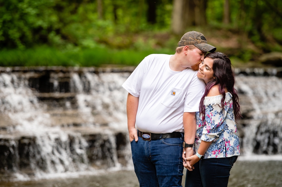 Stony Glen Camp Engagement Session in Spring