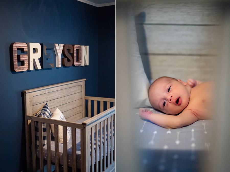 baby in crib lifestyle photos 