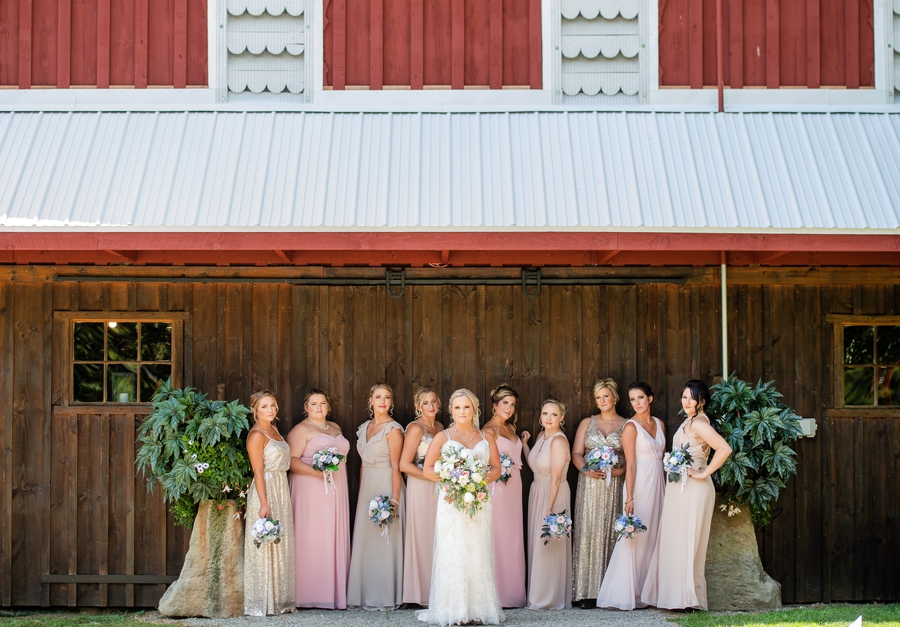 Z Barn in the Valley Wedding bridesmaids 