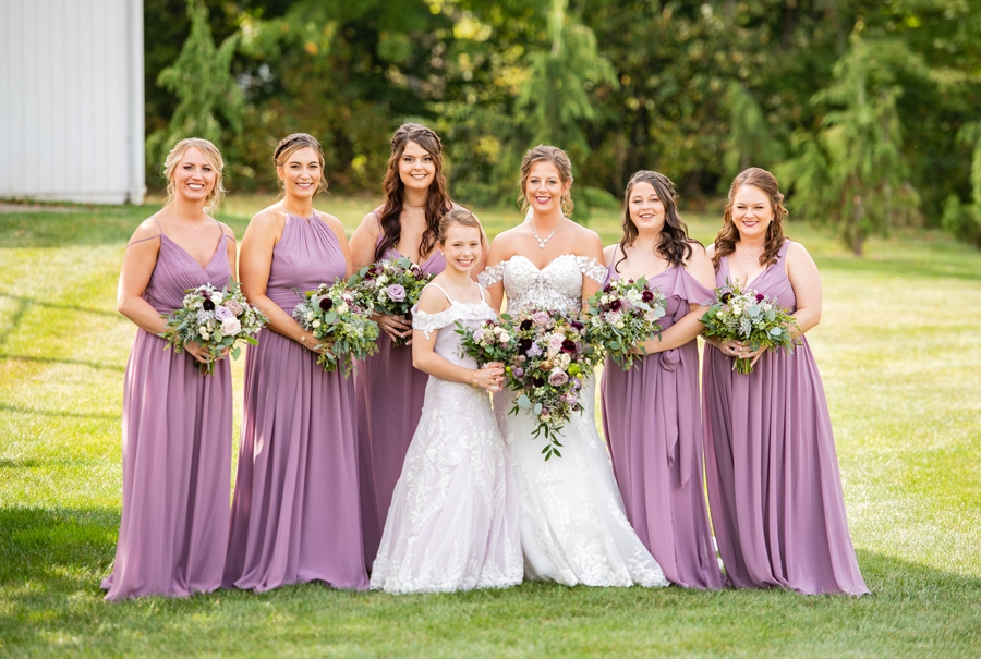 purple bridesmaids dresses 