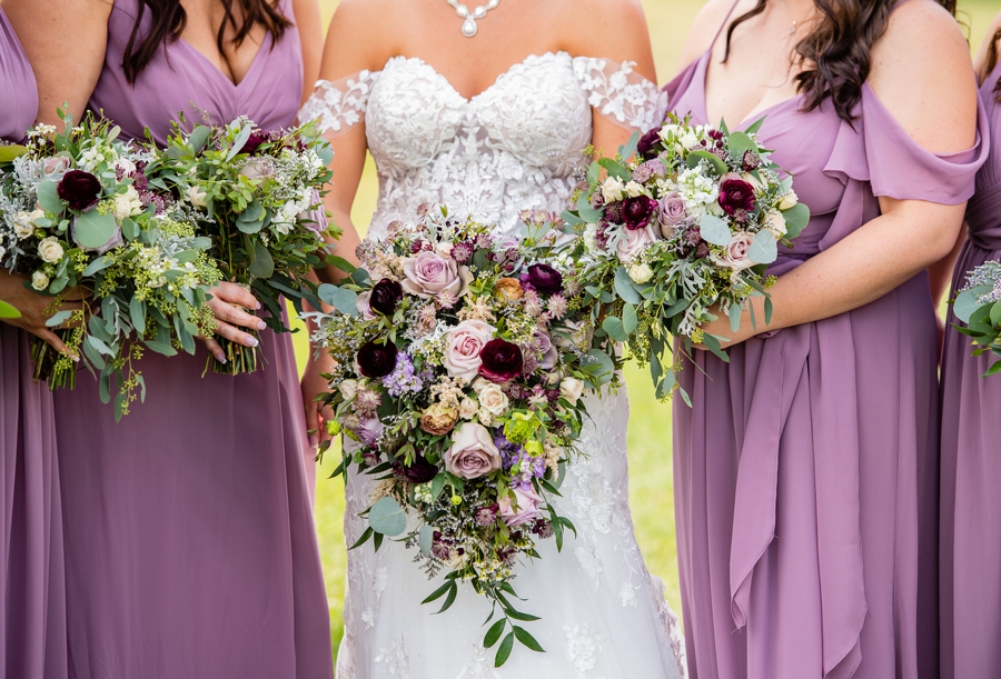purple wedding flowers 