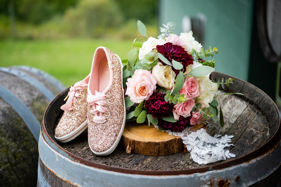 rose gold wedding shoes 