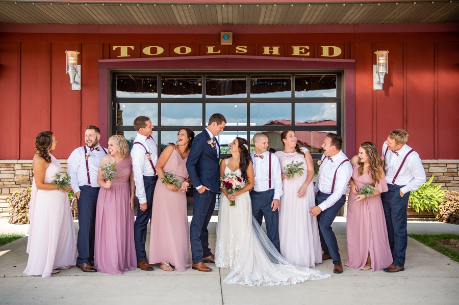 Tool Shed at Breitenbach Winery Wedding