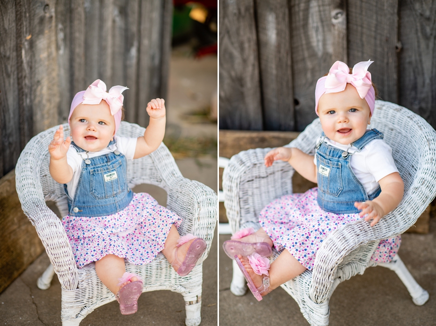 country rustic  1st Birthday Session 