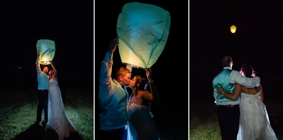 paper lantern at wedding 