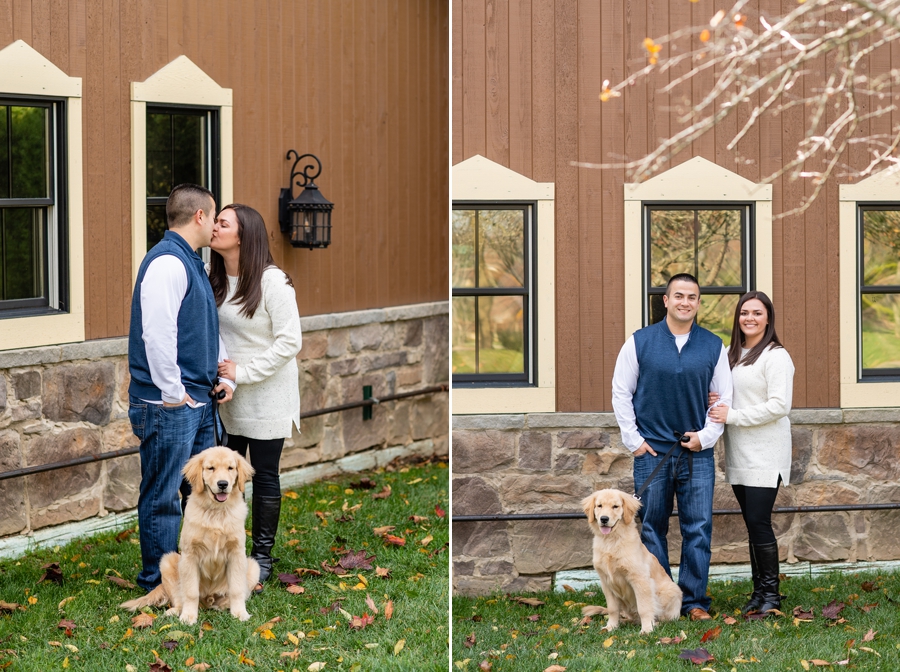 Canton engagement session with dog 