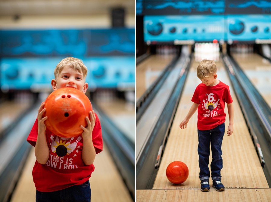 bowling alley birthday photos