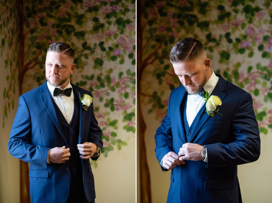 groom blue suit 