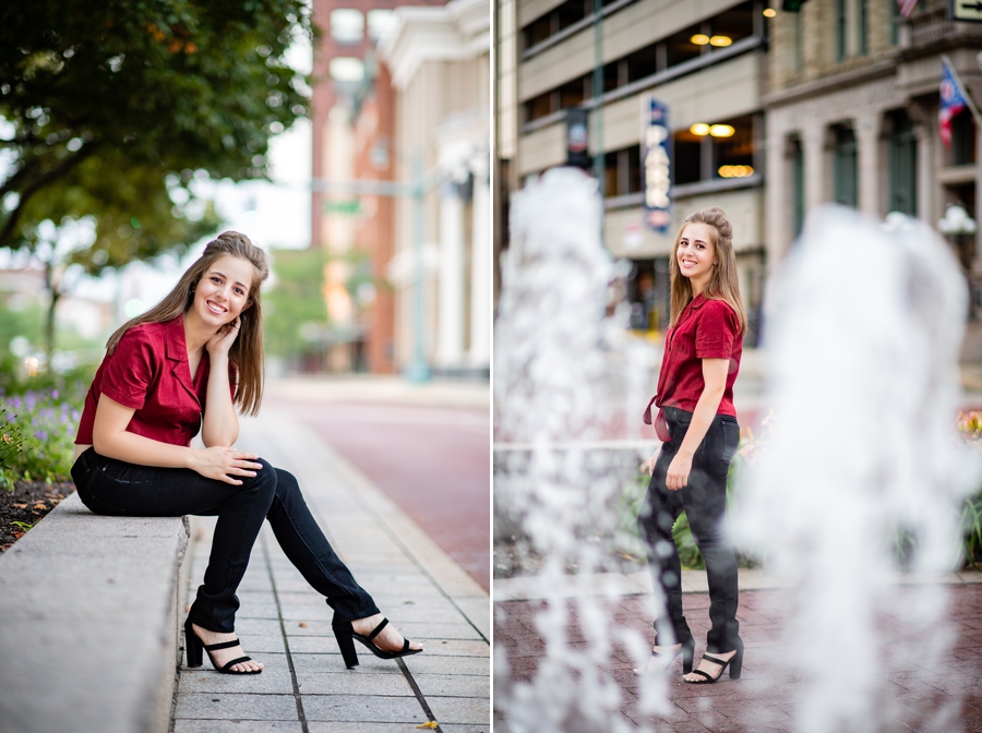 Summer Canton Senior Session downtown 
