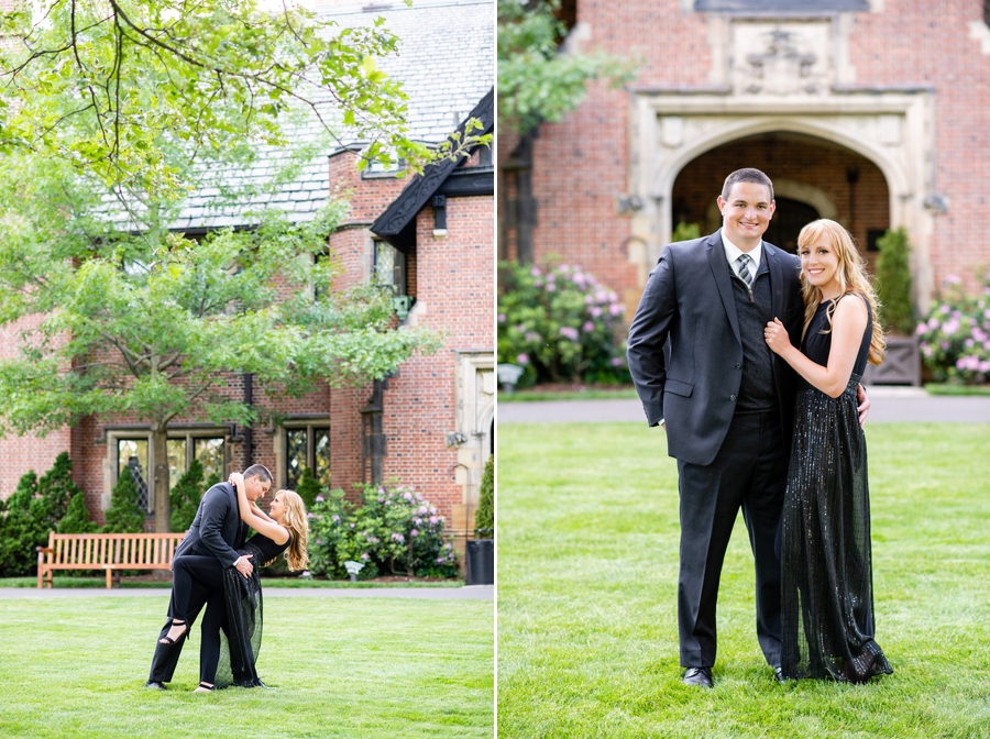 engagement session at Stan Hywet 