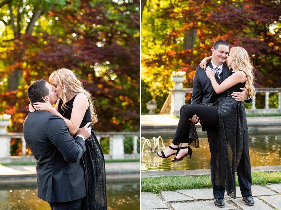 Akron engagement pictures at Stan Hywet 