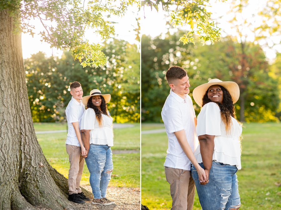 cleveland engagement session at edgewater park 
