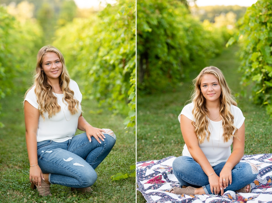 casual girl senior pictures 