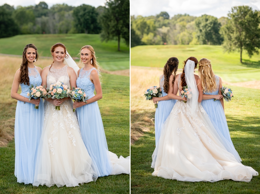 light blue bridesmaid dresses 