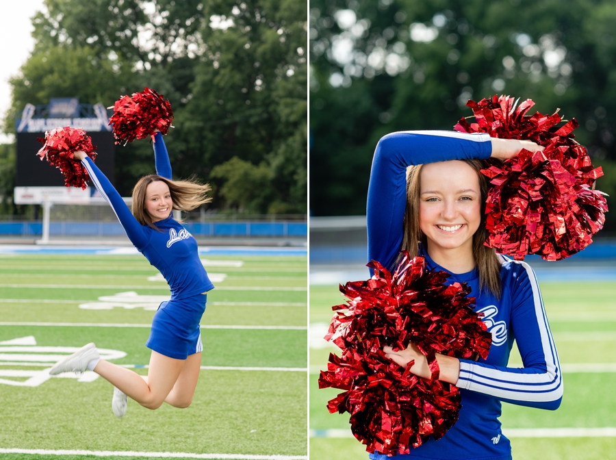senior photos cheerleader 
