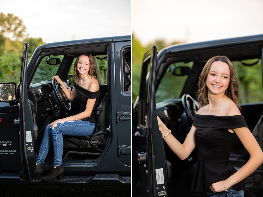 senior pictures with jeep 