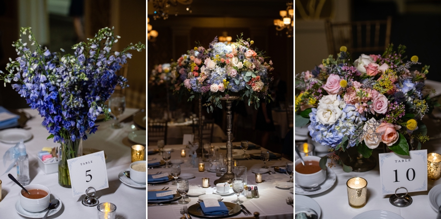 centerpieces at brookside country club 
