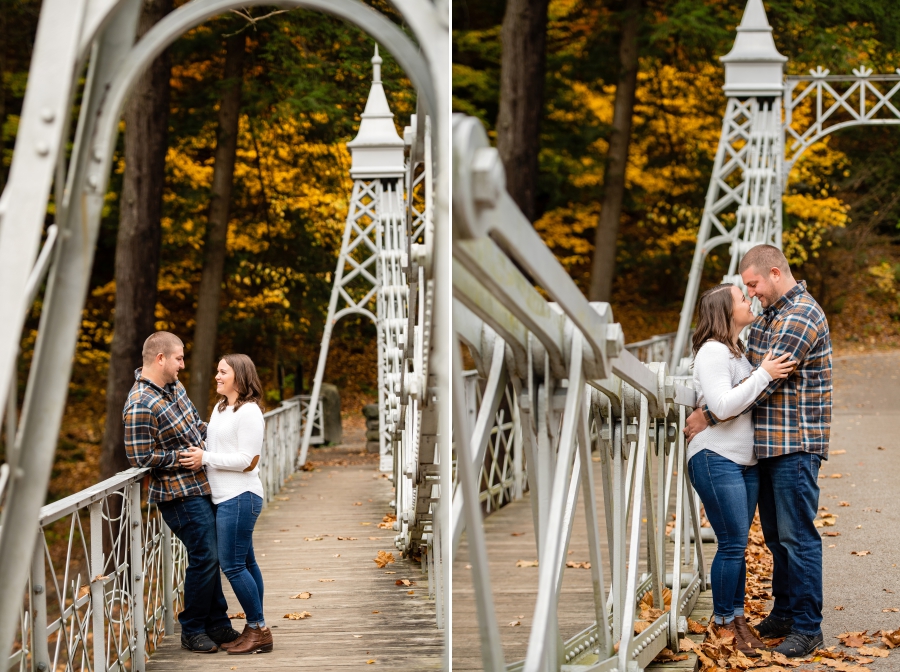 Youngstown Engagement Session in Fall 