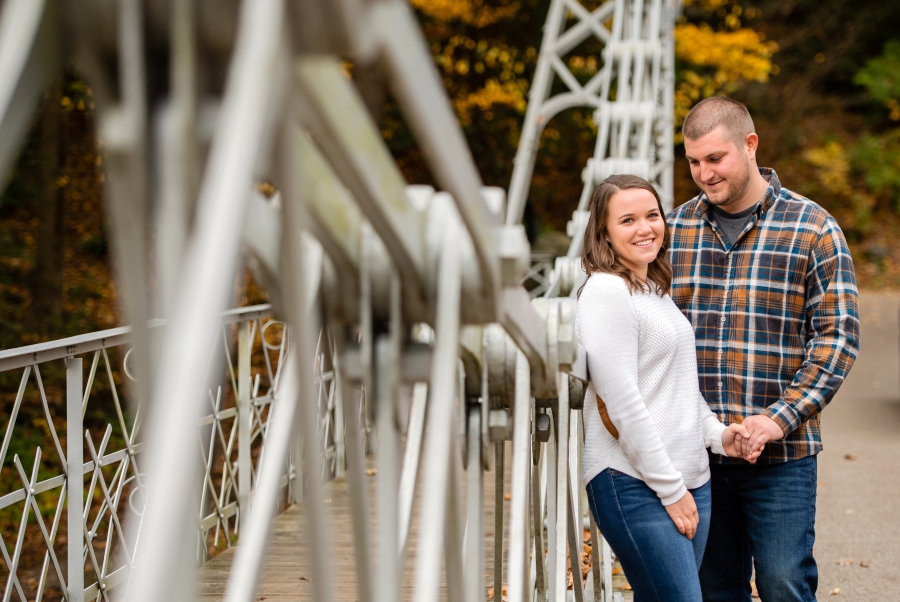 Youngstown Engagement Session at Cinderella Bridge 