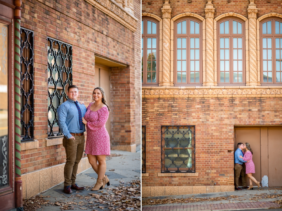 Canton Engagement Session downtown 