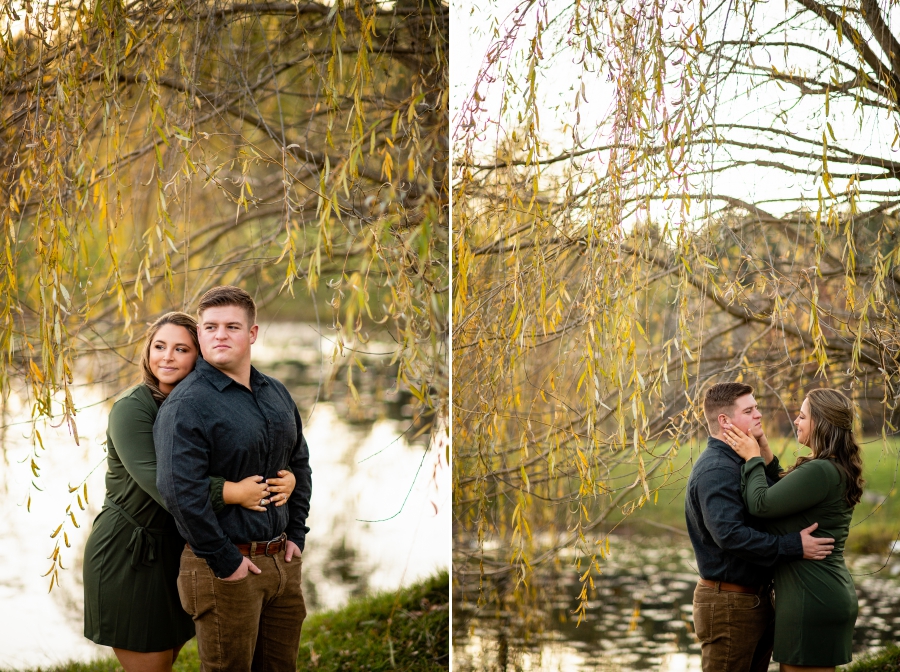 willow tree engagement photos 