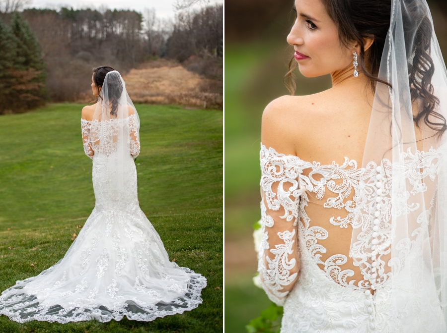 lace back wedding dress 