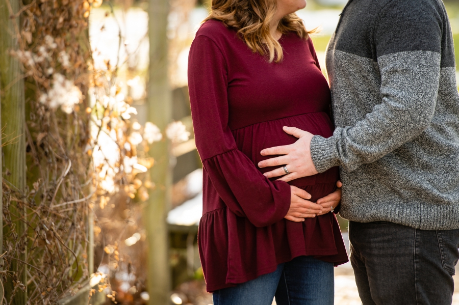 winter maternity session 