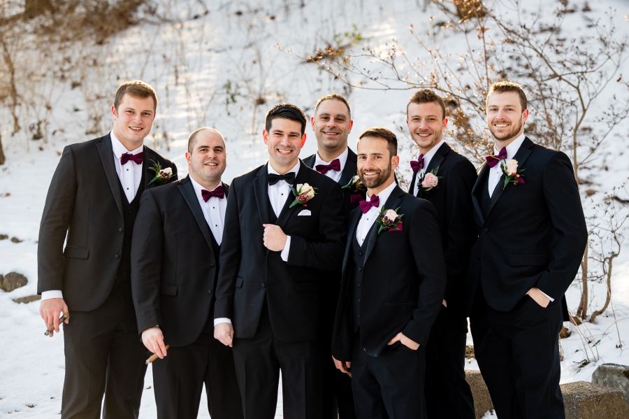 winter groomsmen outfits 