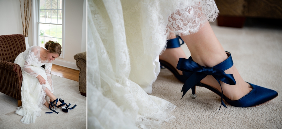 bride's blue shoes 